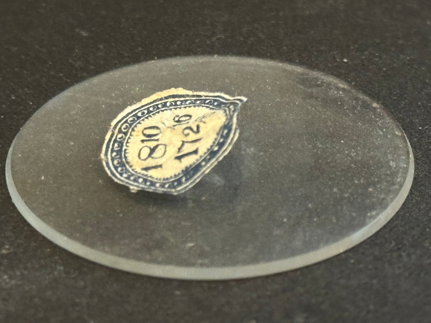 Vintage Beveled Glass Pocket Watch Crystal 18-10/16 (~42.0mm) - NOS