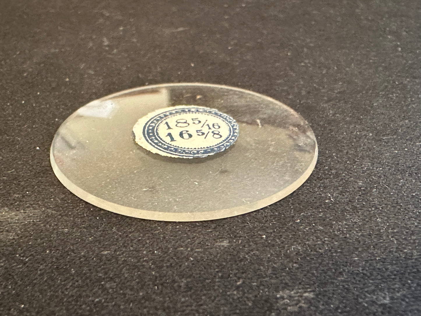 Vintage Beveled Glass Pocket Watch Crystal 18-5/16 (~41.3mm) - NOS