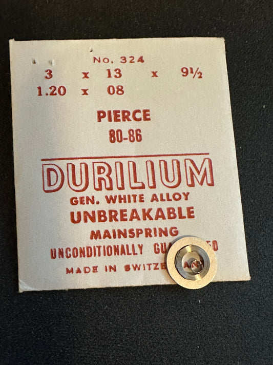 Durilium Mainspring #324 for Pierce 80, 86, 861 - Alloy