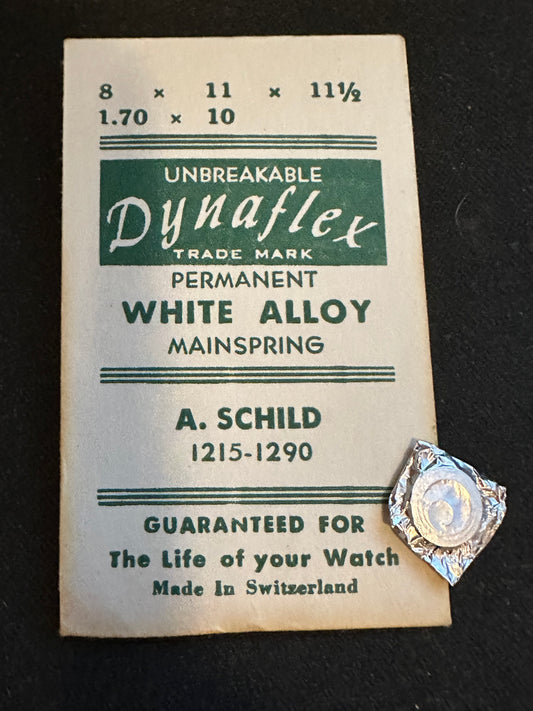 Dynaflex Unbreakable Mainspring for AS caliber 1215, 1290 - Alloy