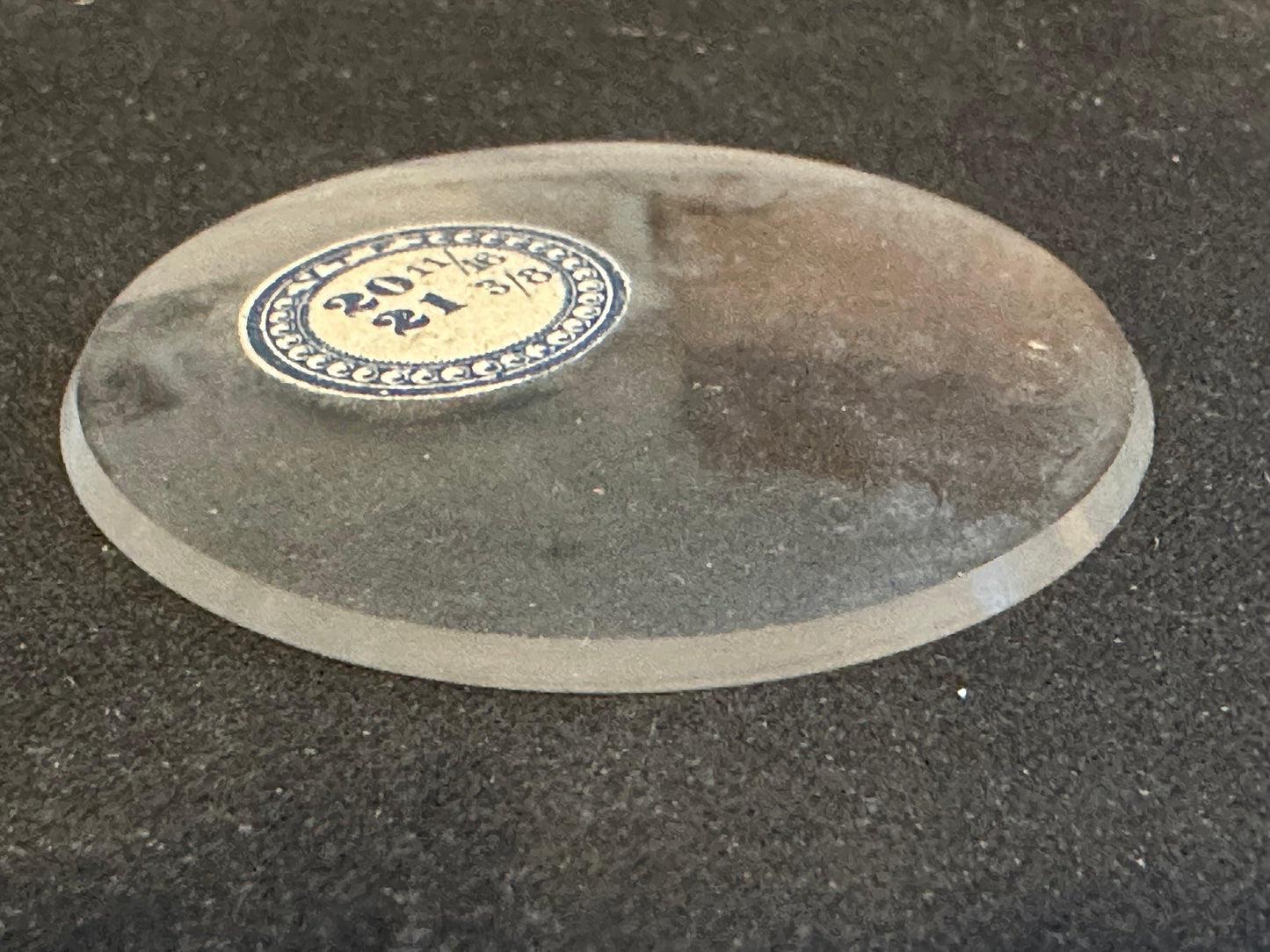 VTF Vintage Glass Pocket Watch Crystal 20-11/16 (~46.7mm) - NOS