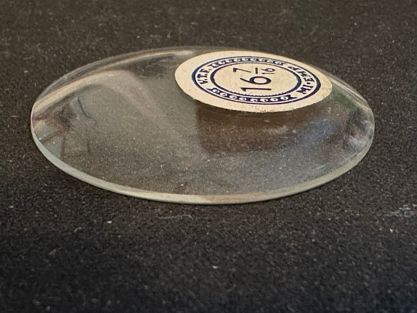 VTF Vintage Glass Pocket Watch Crystal 16-7/16 (~37.1mm) - NOS