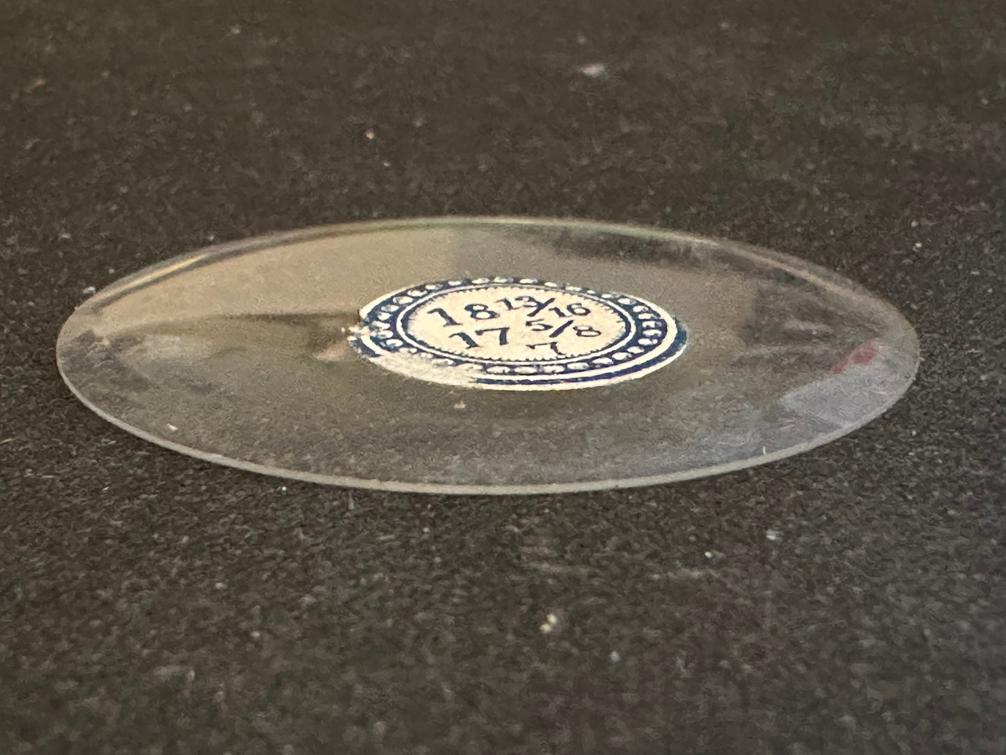 Vintage Glass Hunting Case Watch Crystal 18-13/16 (~42.4mm) - NOS