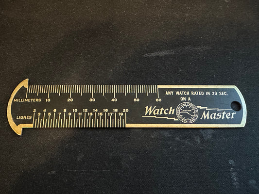 American Time Watch Movement Sizes Gauge / Ruler
