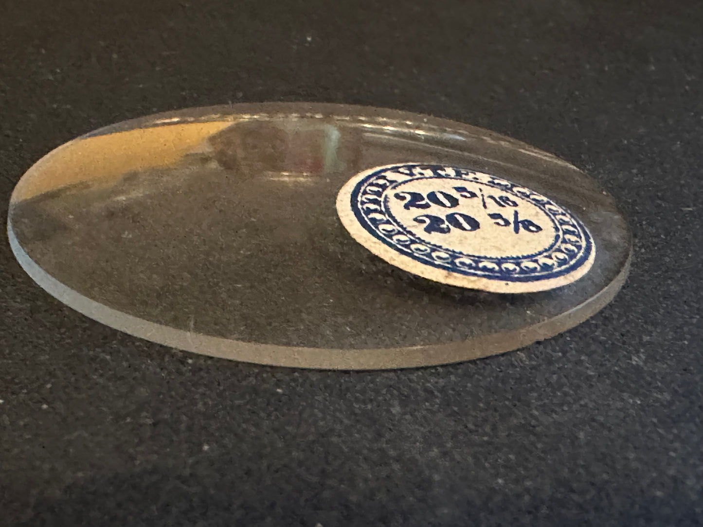 VTF Vintage Glass Pocket Watch Crystal 20-5/16 (~45.8mm) - NOS