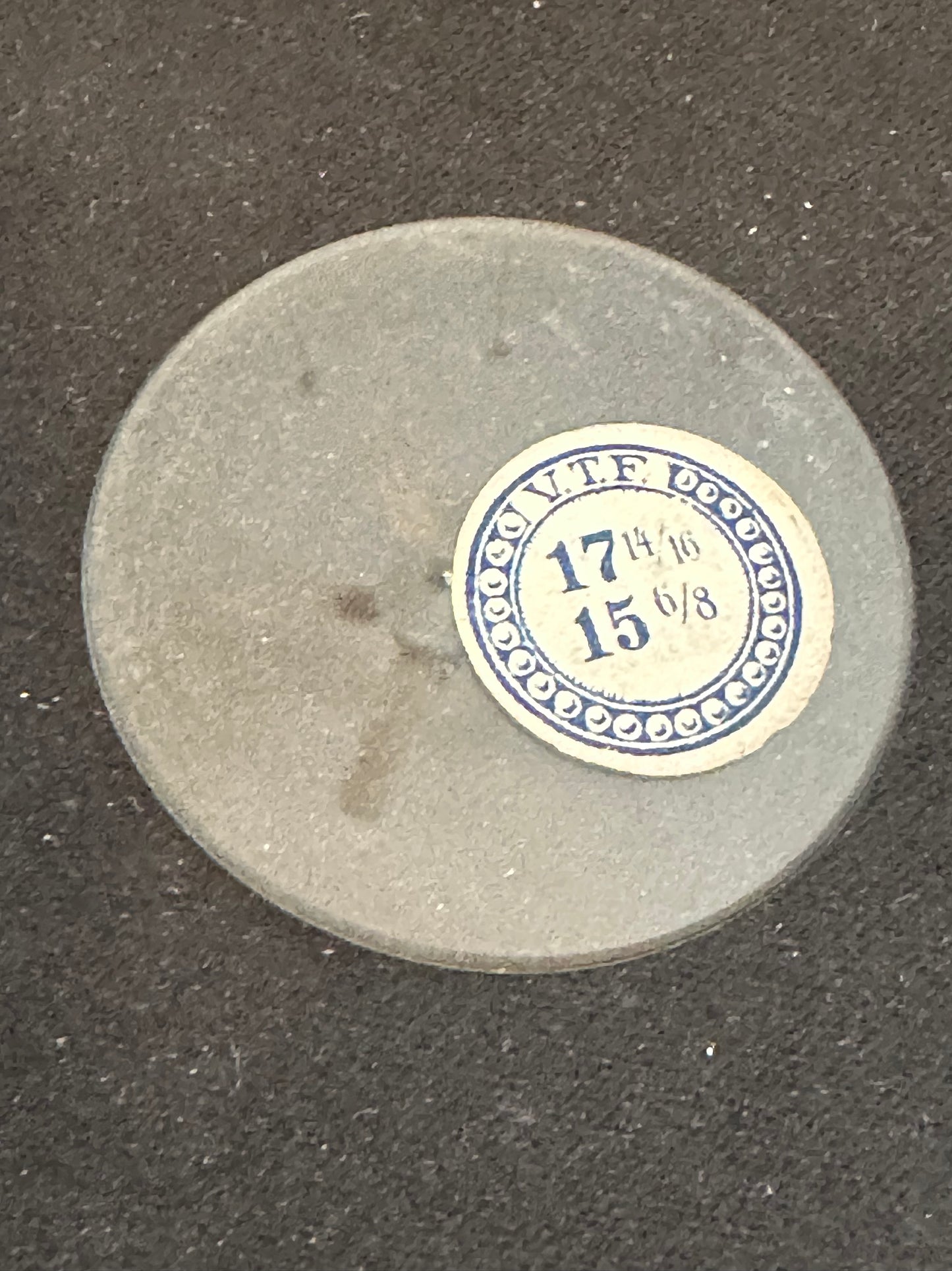 VTF Vintage Glass Pocket Watch Crystal 17-14/16 (~40.3mm) - NOS