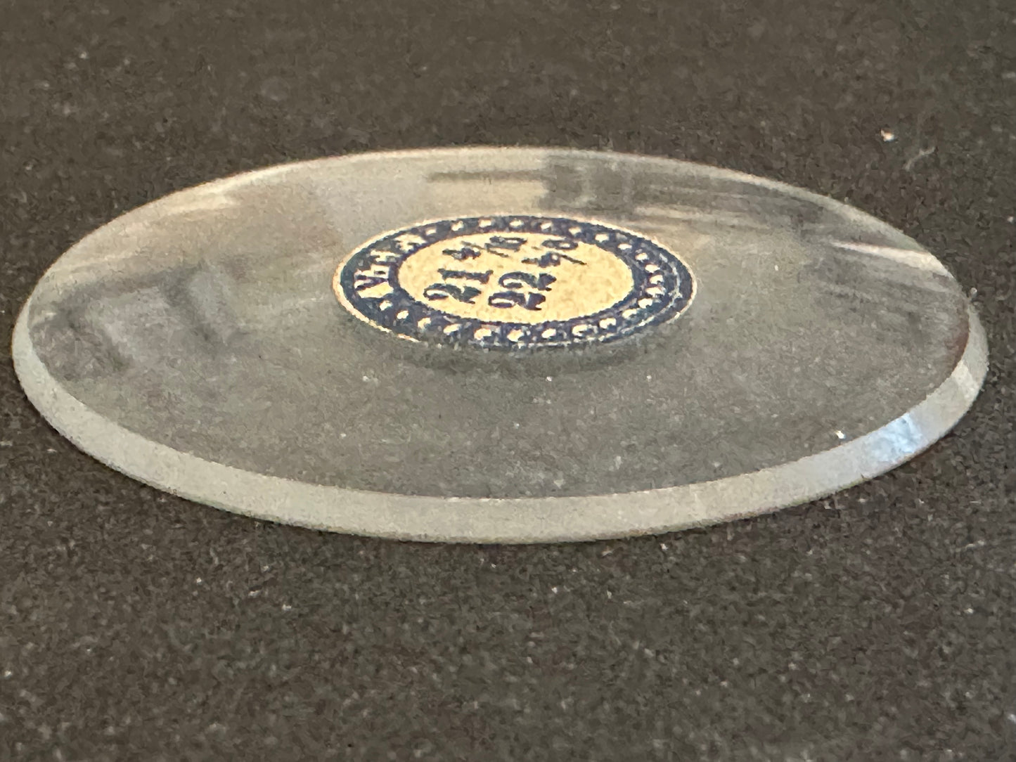 VTF Vintage Glass Pocket Watch Crystal 21-4/16 (~47.9mm) - NOS