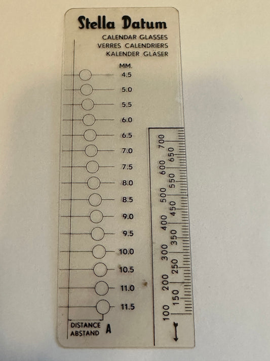 Stella Date-Gauge for Wedge-Ledge Wrist Watch Crystals