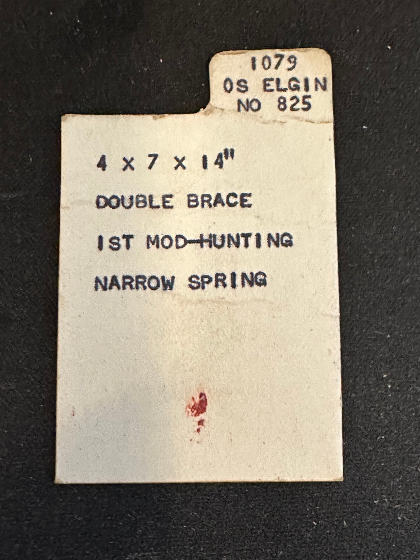 Comsco Mainspring #1079 for Elgin 0s No. 825 - Steel