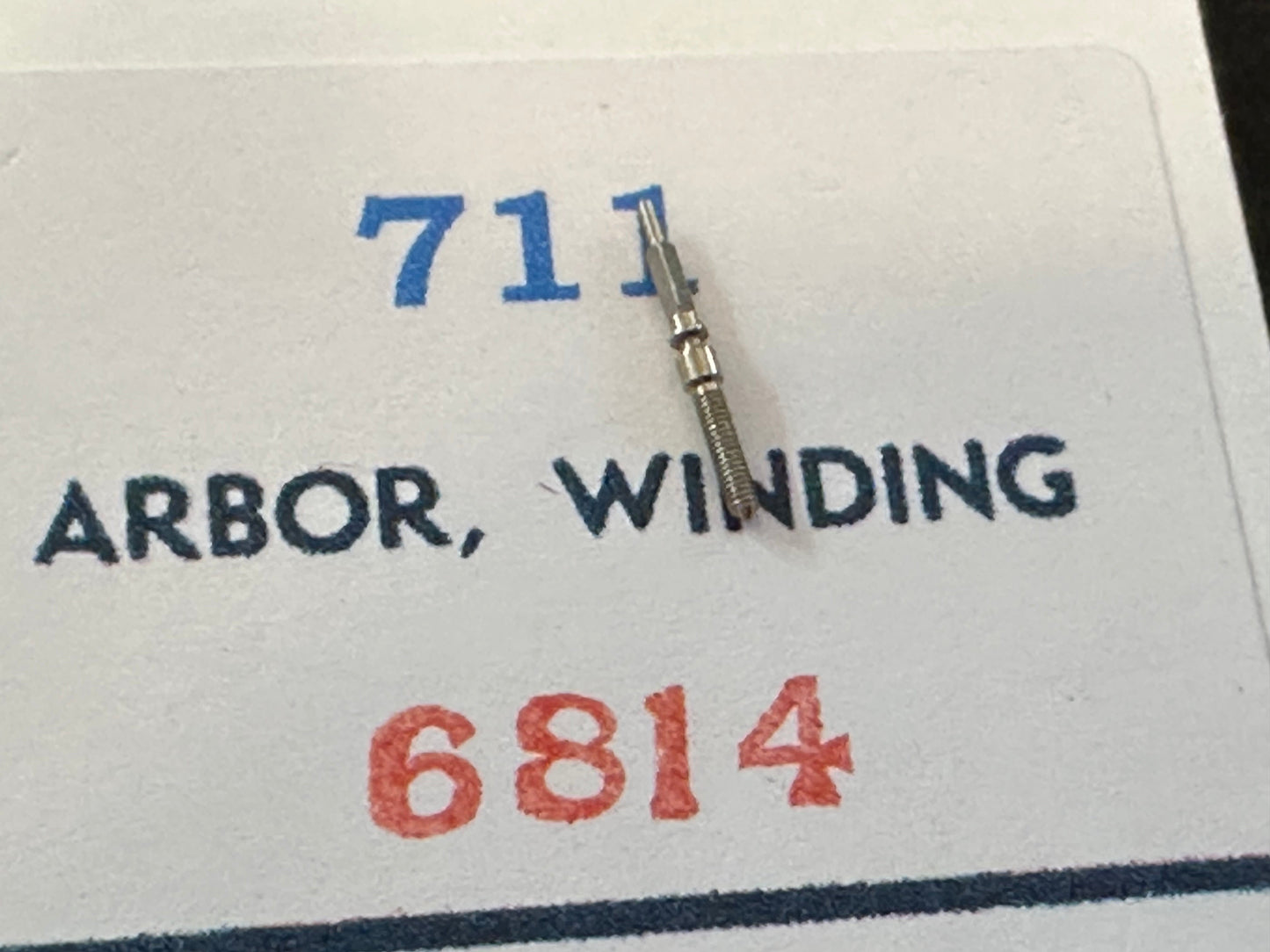 Elgin Factory stem / winding arbor for 13/0s grade 711 thru 719 movements
