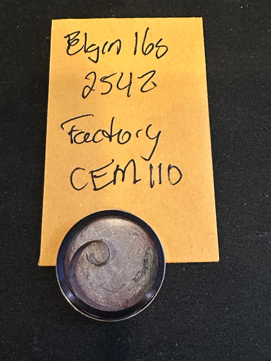 Marco Mainspring #110 for 16s Elgin Factory No. 2542 - Steel