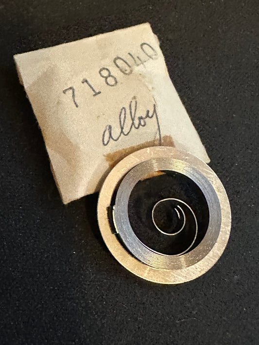 Hamilton Factory Mainspring for 16s 17-21j No. 718040 / 317 - Alloy