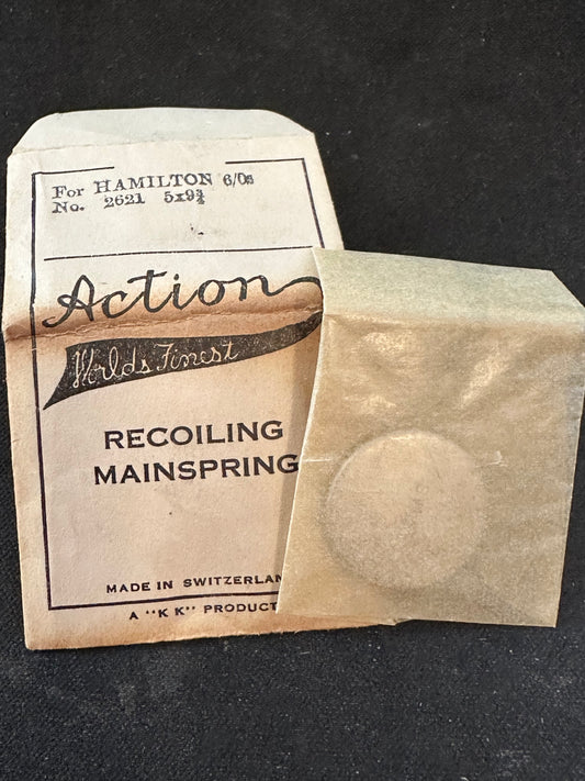 Action Mainspring for 6/0s Hamilton No. 2621 - Steel