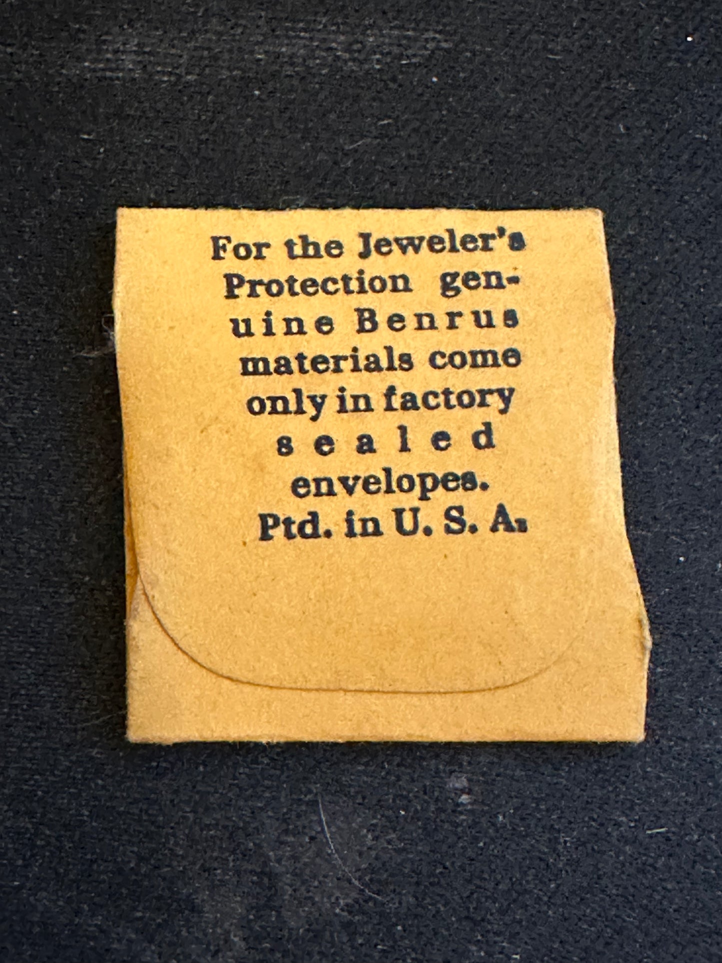 Benrus Factory Balance Staff for Benrus caliber DZ, DZA (AS 1491) - new