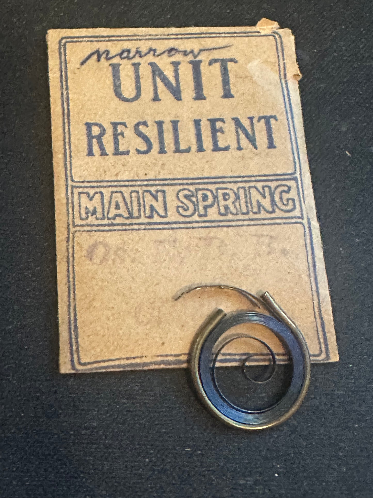 Elgin 0s Mainspring No. 825 Made by Waltham - Steel