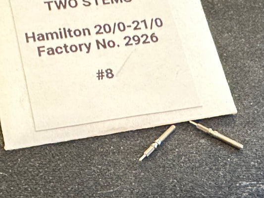 Lot of 2 TRUFIT Stem / Winding Arbors for 20/0s & 21/0s Hamilton No. 614530