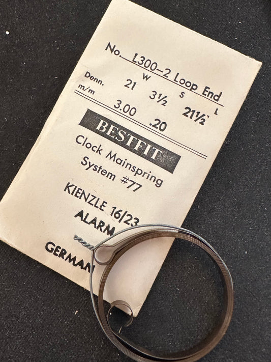 BESTFIT Clock Mainspring for Kienzle 16/23 Alarm No. L300-2