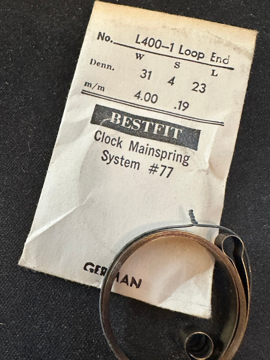 BESTFIT Clock Mainspring suitable for Bayard B-200 Alarm - L400-1