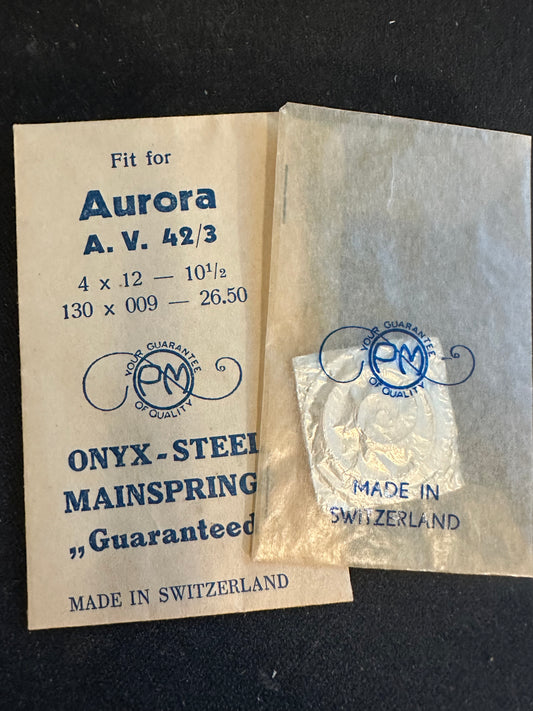 PM Mainspring for Aurora caliber 42/3 movements - Steel