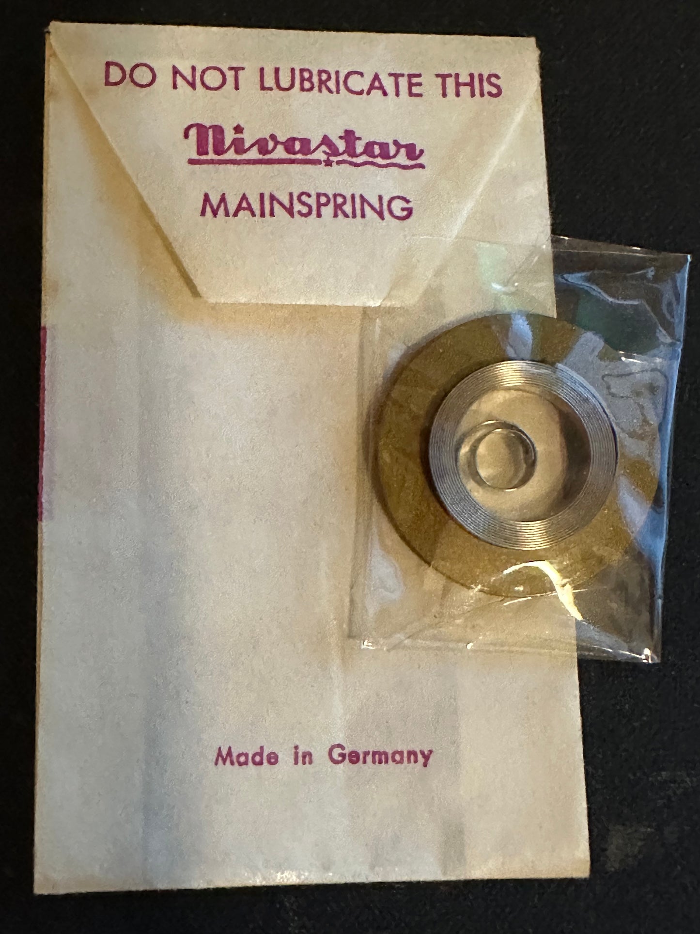 HR Nivastar Mainspring G845 for Record 435 B (Ball) 16s Pocket Watch Movements - Alloy