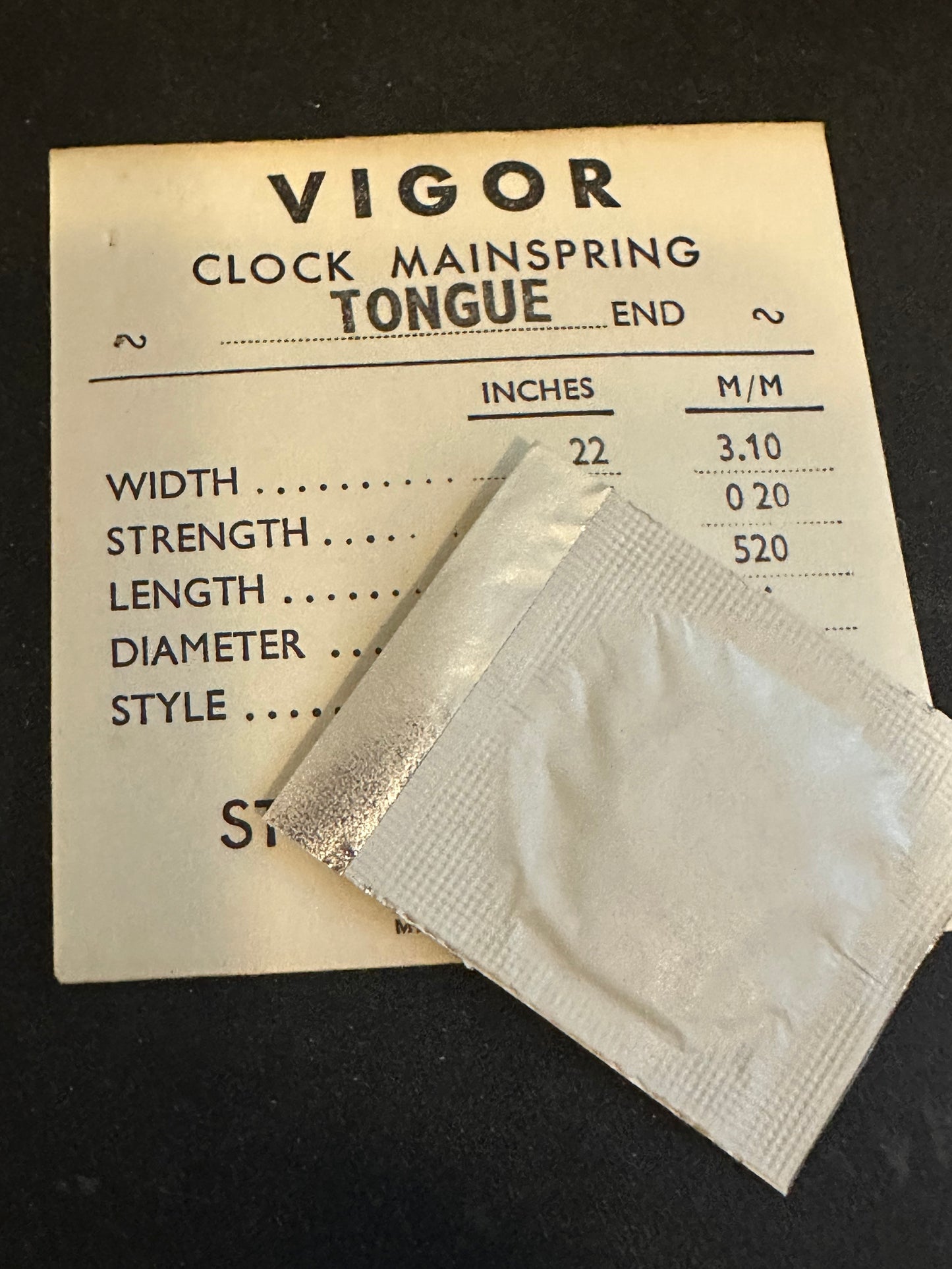 VIGOR Clock Mainspring for Junghans J66 Alarm No. T310.1