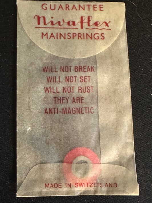 Nivaflex Unbreakable Mainspring N6384 for Aurore 233, Blancpain 48, ETA 790, 804 +many more - Alloy