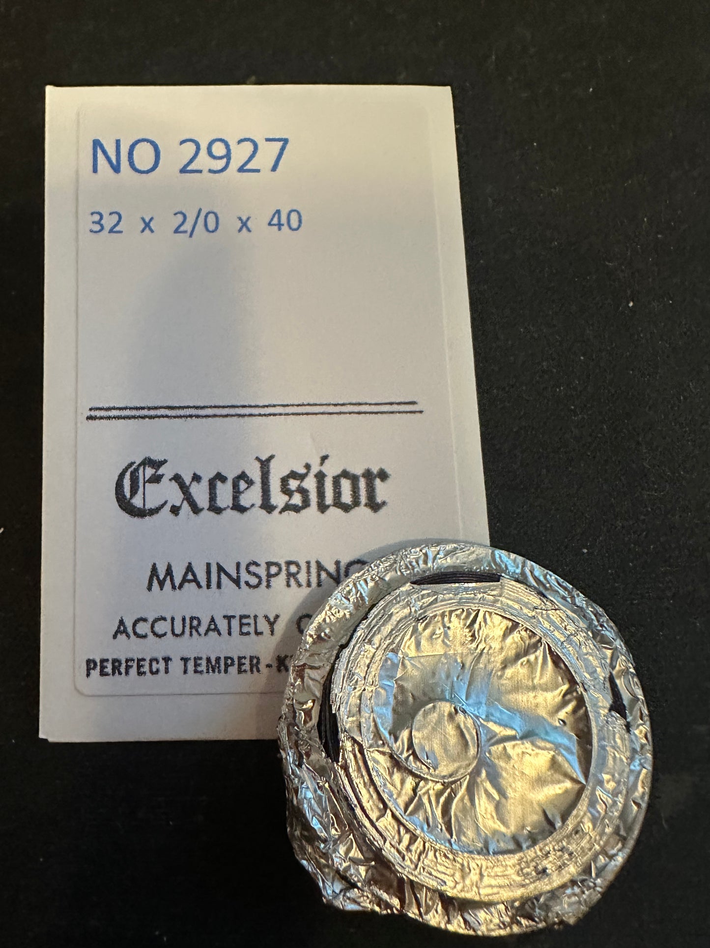 Excelsior #2927 Mainspring for Travel & Car Clocks - 32 x 2/0 x 48