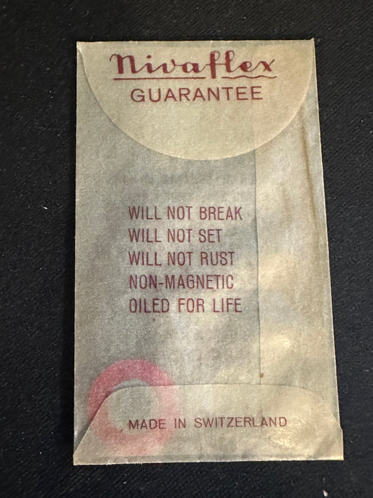 Nivaflex Unbreakable Mainspring N3270 for Berger 2, Chezard 60, 60/1, Essor 214 Gruen 313 - Alloy