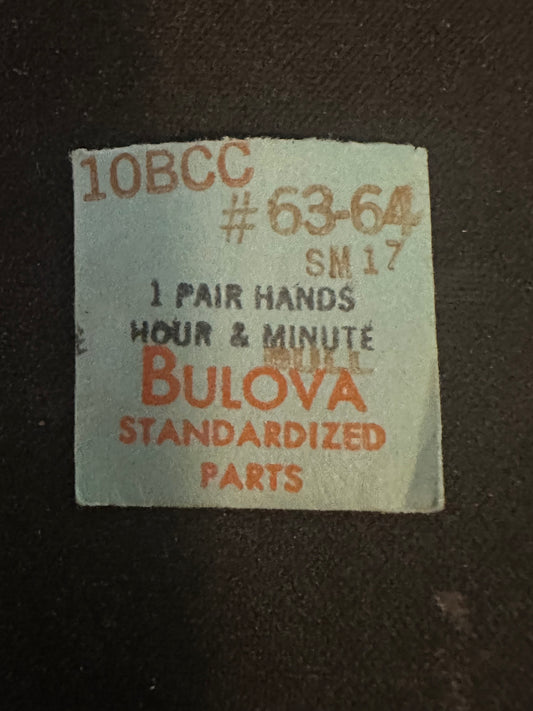Bulova Factory Hands for caliber 10BCC, Silver SM17
