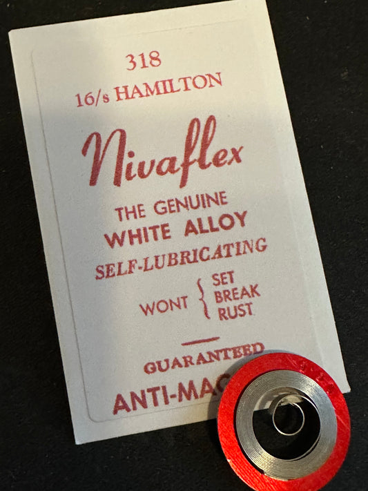 Nivaflex Mainspring for 16s Hamilton No. 318 - Alloy
