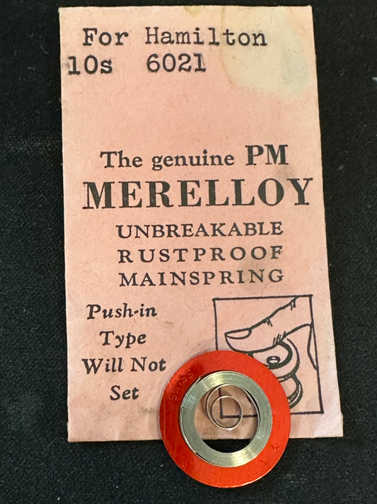 PM Merelloy Mainspring for 10s Hamilton 6021 / 717102 - Alloy