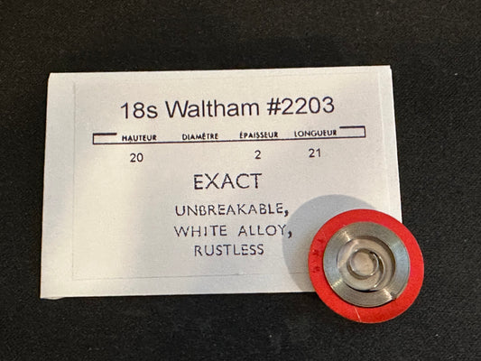 Waltham Mainspring for 18s No. 2203 (EXACT) - Alloy