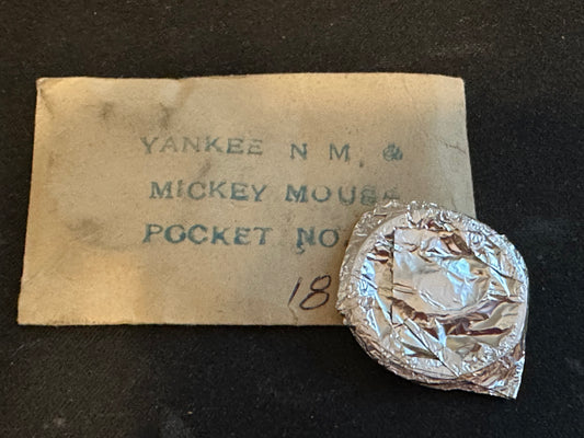 Ingersoll Mainspring Yankee NM & Mickey Mouse Pocket Watch - Steel