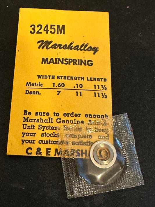 C&E Marshall Marshalloy Mainspring 3245M for General 80, 800C, AS 1123 to 1294 - Alloy