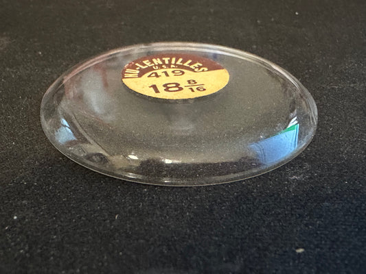 L.I.C Vintage Glass Pocket Watch Crystal 18-8/16 (~41.9mm) - NOS