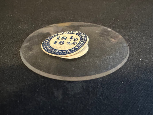 VTF Vintage Glass Pocket Watch Crystal 18-2/16 (~40.9mm) - NOS