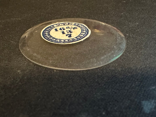 VTF Vintage Glass Hunting Case Watch Crystal 16-8/16 (~37.2mm) - NOS