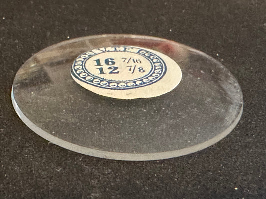 VTF Vintage Glass Pocket Watch Crystal 16-7/16 (~37.1mm) - NOS