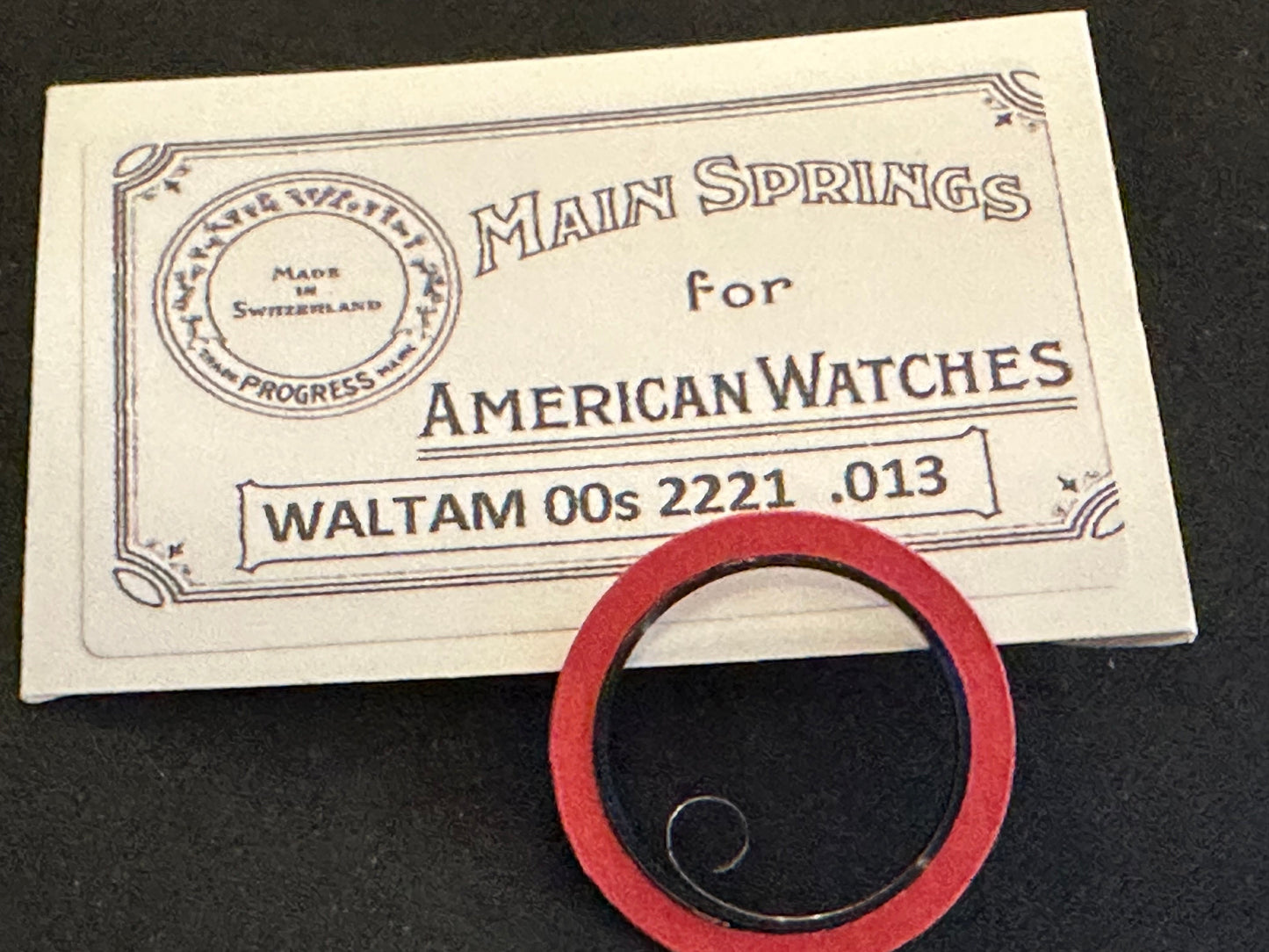 Progress Mainspring for Waltham 00s Factory No. 2221 - Steel
