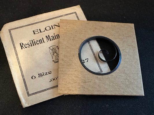 Elgin Factory Mainspring for 6s 1st Model KW Movements No. 2327 - Steel
