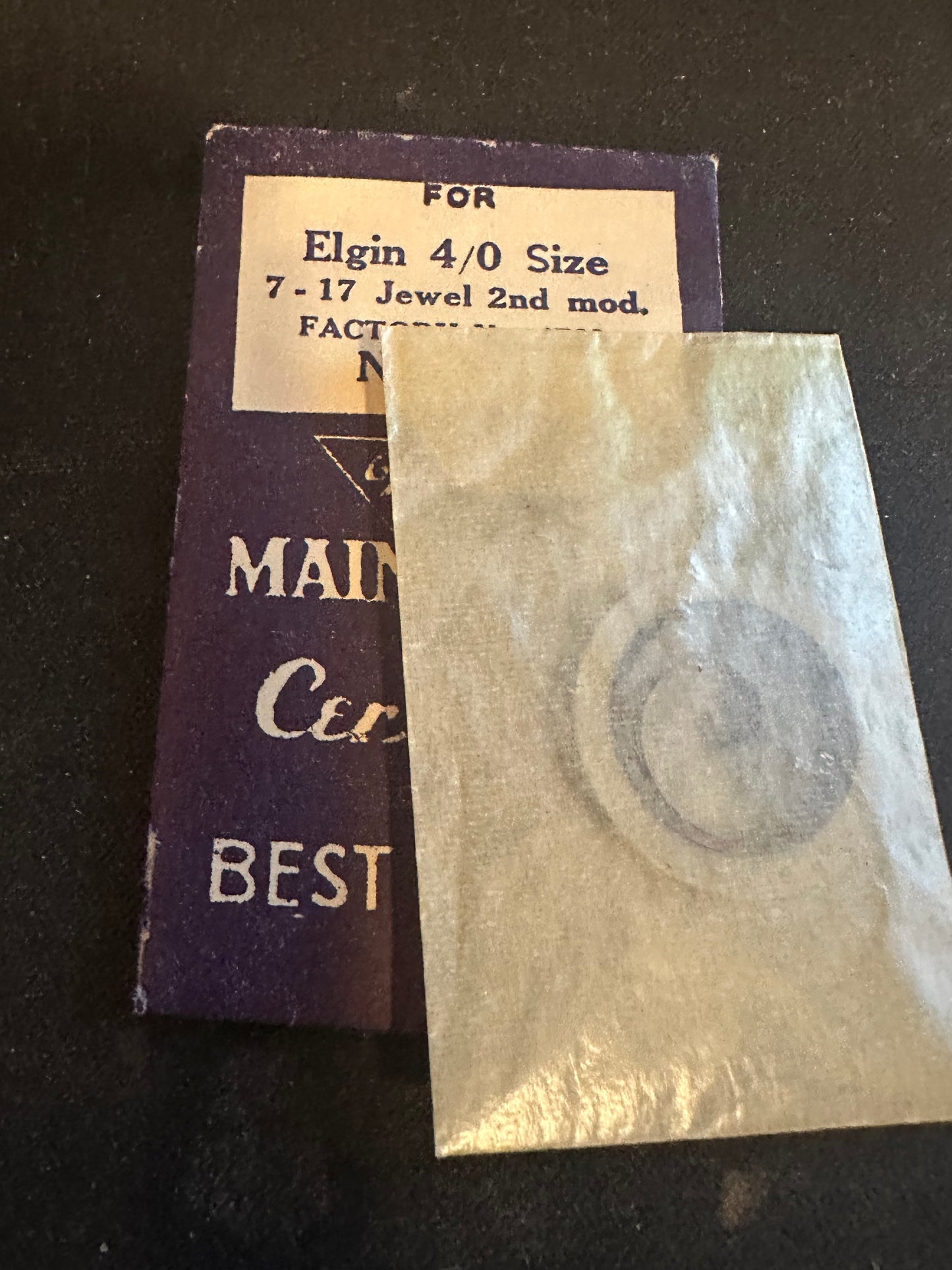 Marco Mainspring #174 for 4/0s Elgin 2nd Model Factory No. 4789 - Steel
