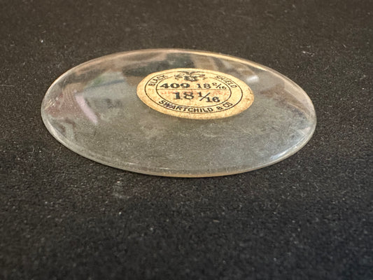 Swartchild Vintage Glass Pocket Watch Crystal 18-2/16 (~40.9mm) - NOS