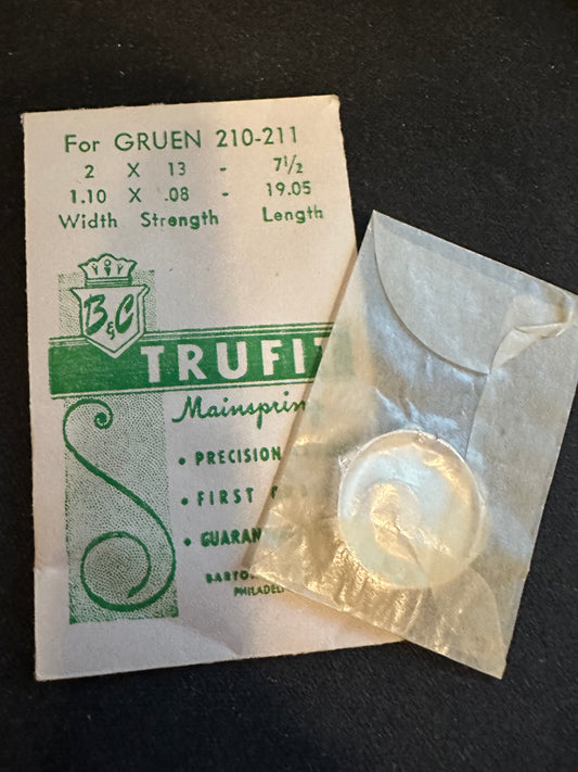 TRUFIT Mainspring for Gruen caliber 210, 211 - Steel