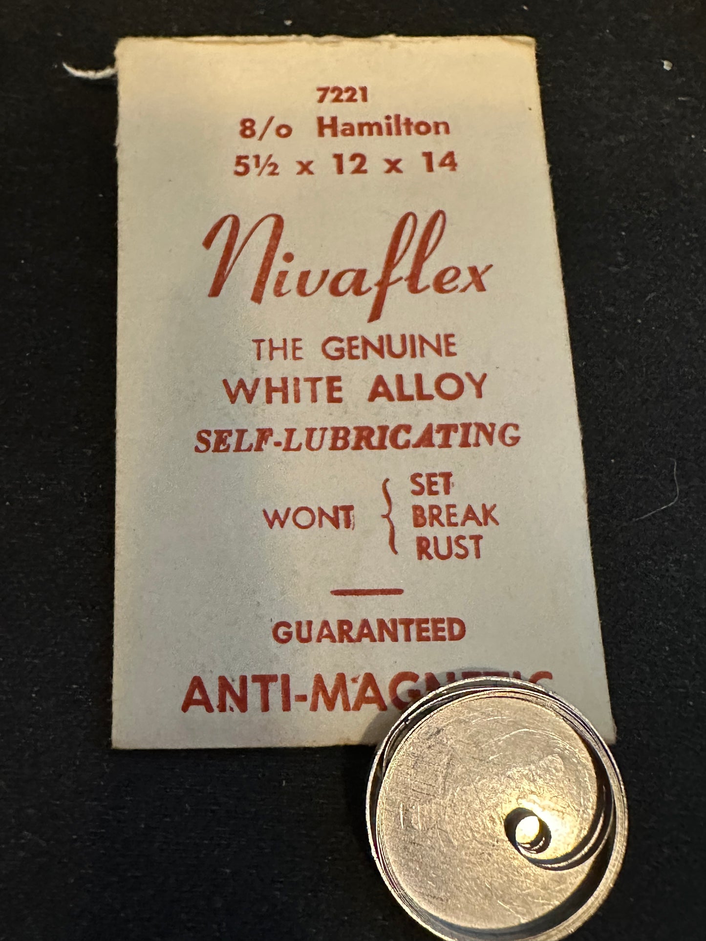 Nivaflex Mainspring for 8/0s Hamilton No. 7221 - Alloy