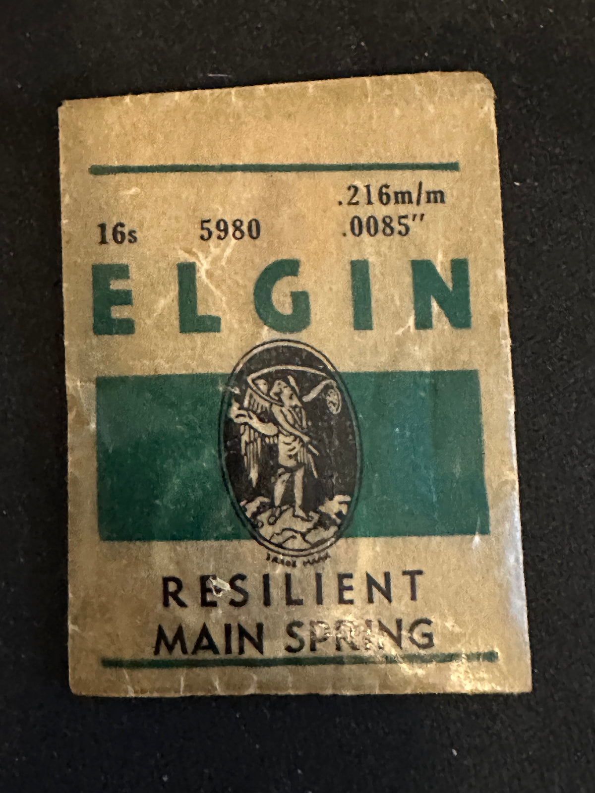 Elgin Factory Mainspring for 16s TIMER No. 5980 - Steel