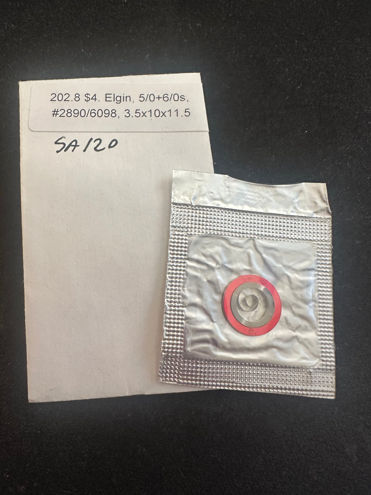 Alloy Mainspring for 6/0s Elgin No. 2890 / 6098