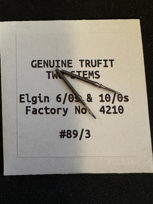 Lot of 2 TRUFIT Stem / Winding Arbors for 6/0s & 10/0s Elgin No. 4210