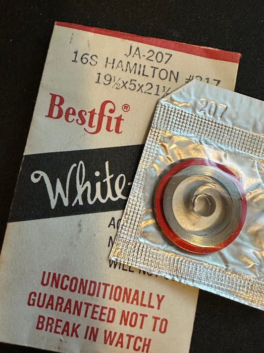 BESTFIT Mainspring JA207 for 16s Hamilton No. 317 / 718041 - Alloy