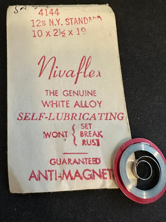 Nivaflex Mainspring for 12s N.Y. Standard Factory No. 4144 - Alloy