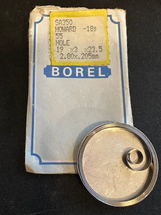BOREL Mainspring SA350 for Howard 18s No. 55 - Alloy